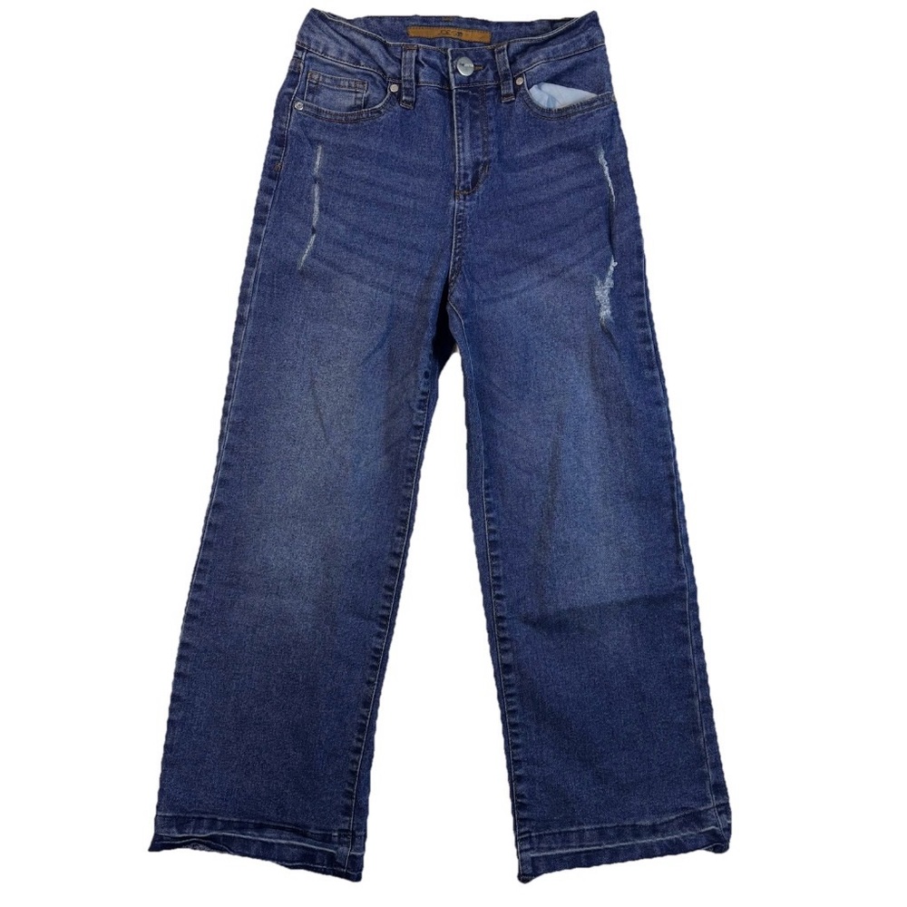 Joe’s Jeans Girls Blue Size 14 Wide Leg Distressed Denim Cotton Blend School